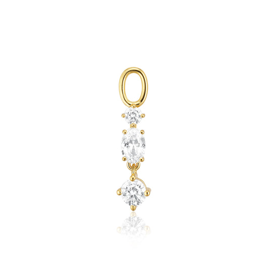 18K gold plated | White