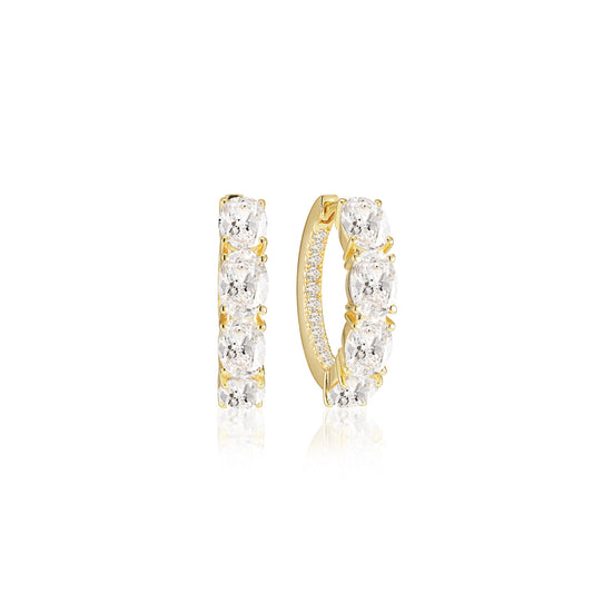 18K gold plated | White