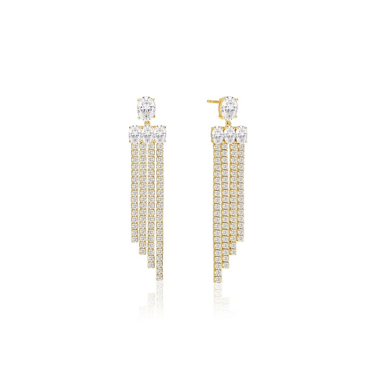 18K gold plated | White
