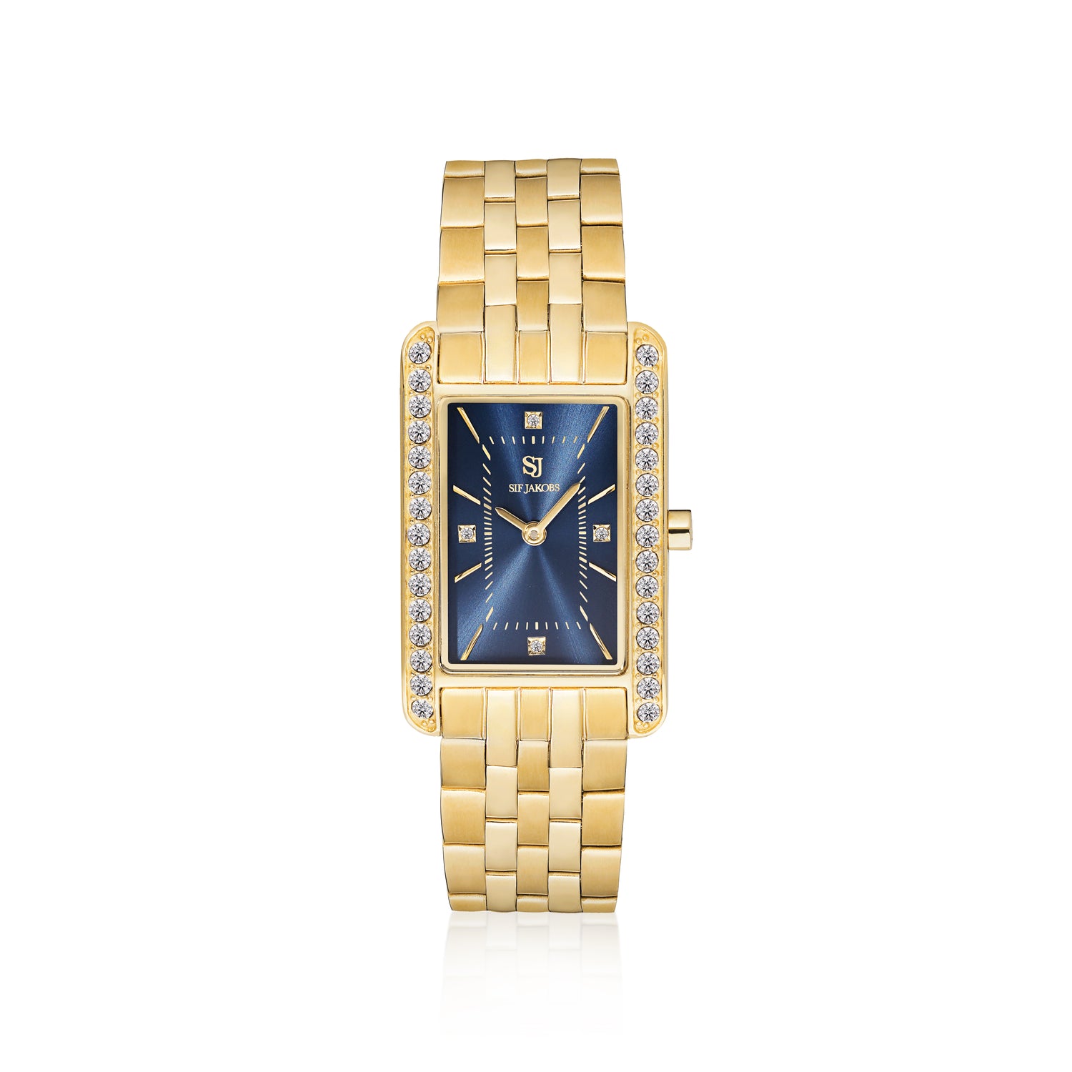 Stainless steel gold | Dark Blue dial