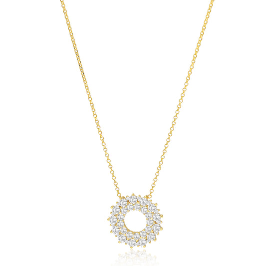 18K gold plated | White
