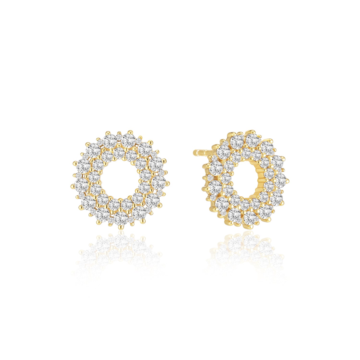 18K gold plated | White