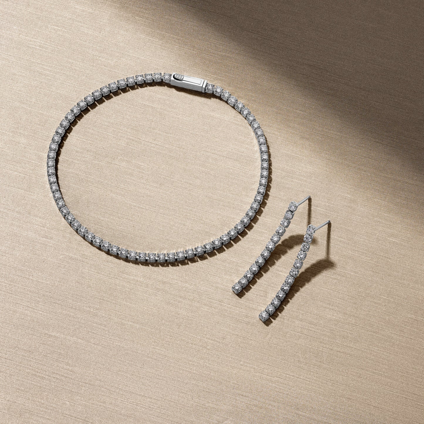 Earrings Diamante - with lab-grown diamonds