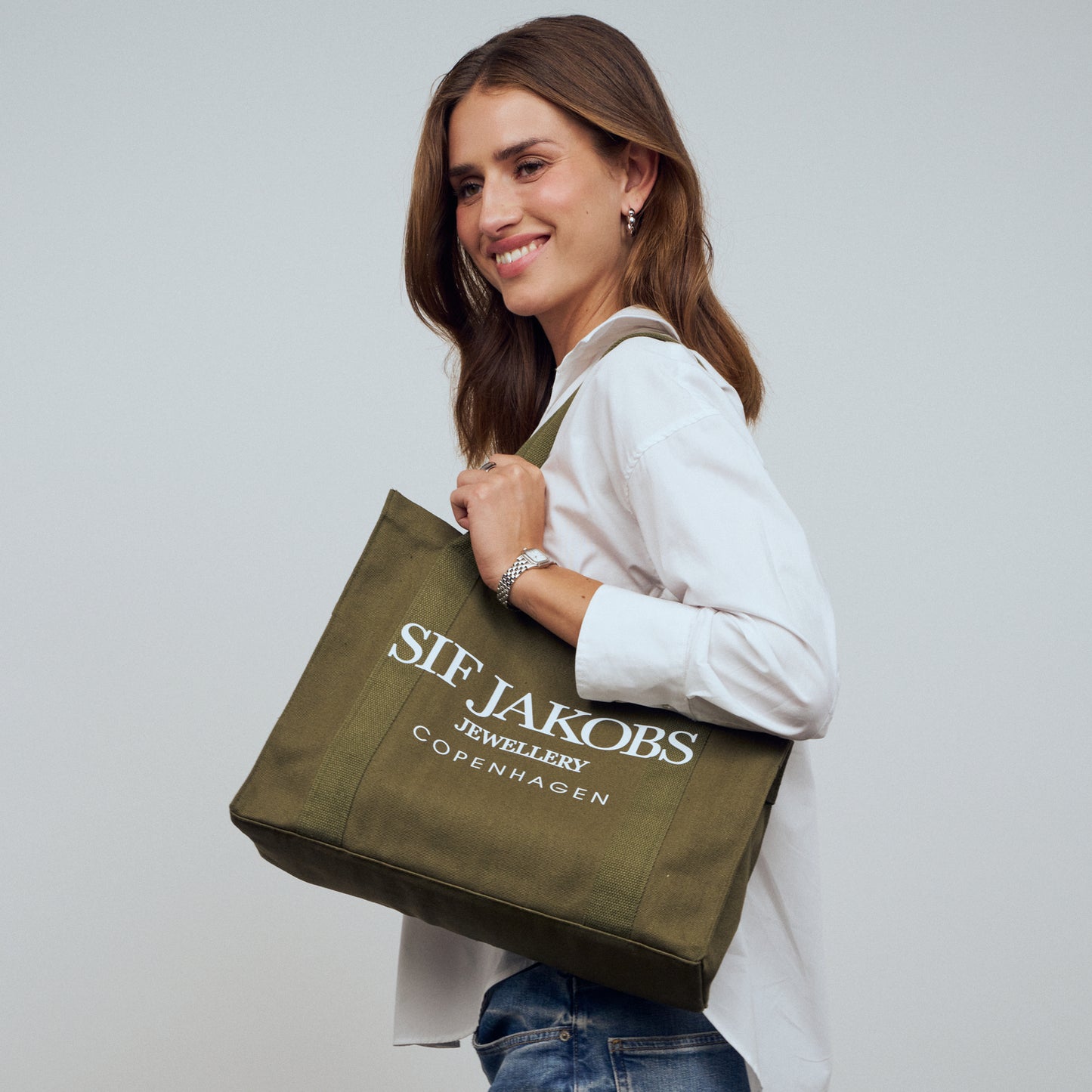 Tote bag Khaki Green