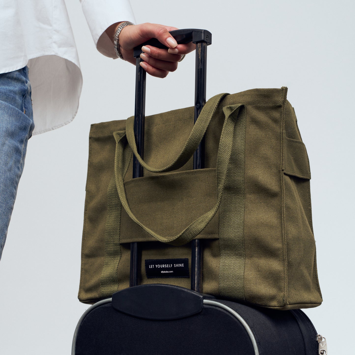 Tote bag Khaki Green