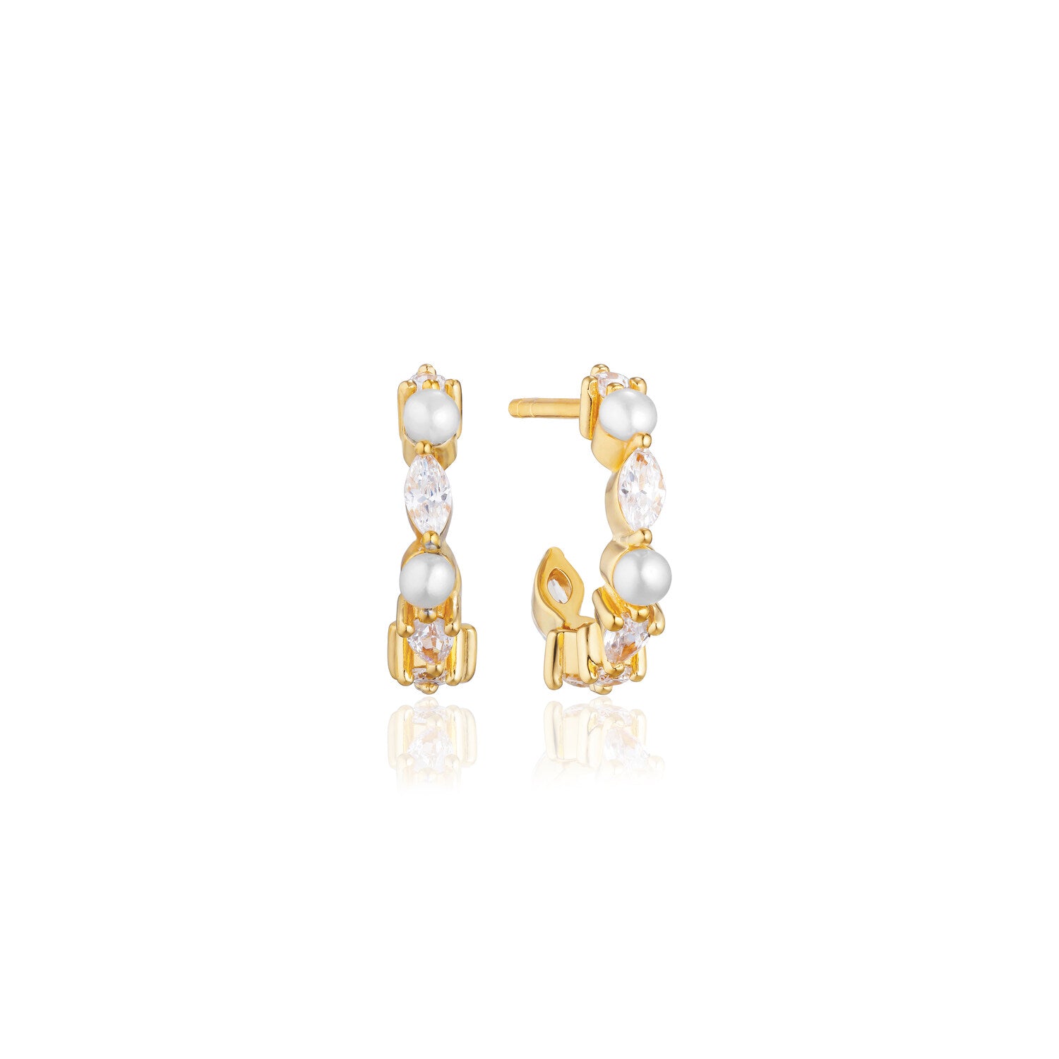 18K gold plated | White and Freshwater pearl