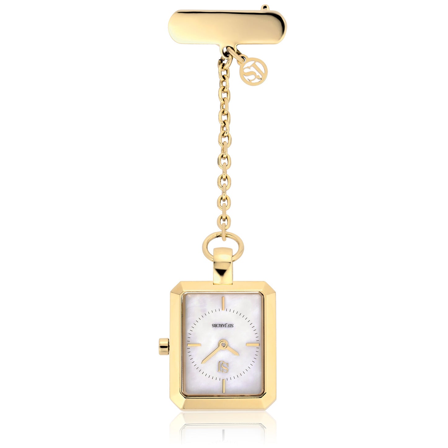 Stainless steel gold | White mother of pearl dial