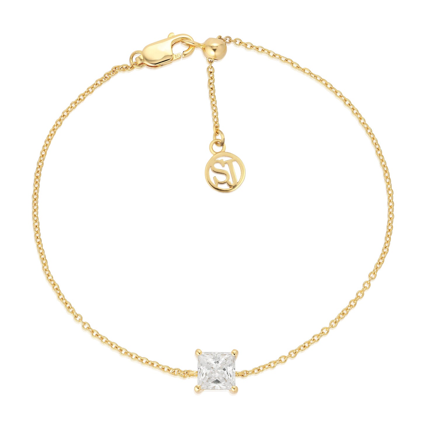 18K gold plated | White