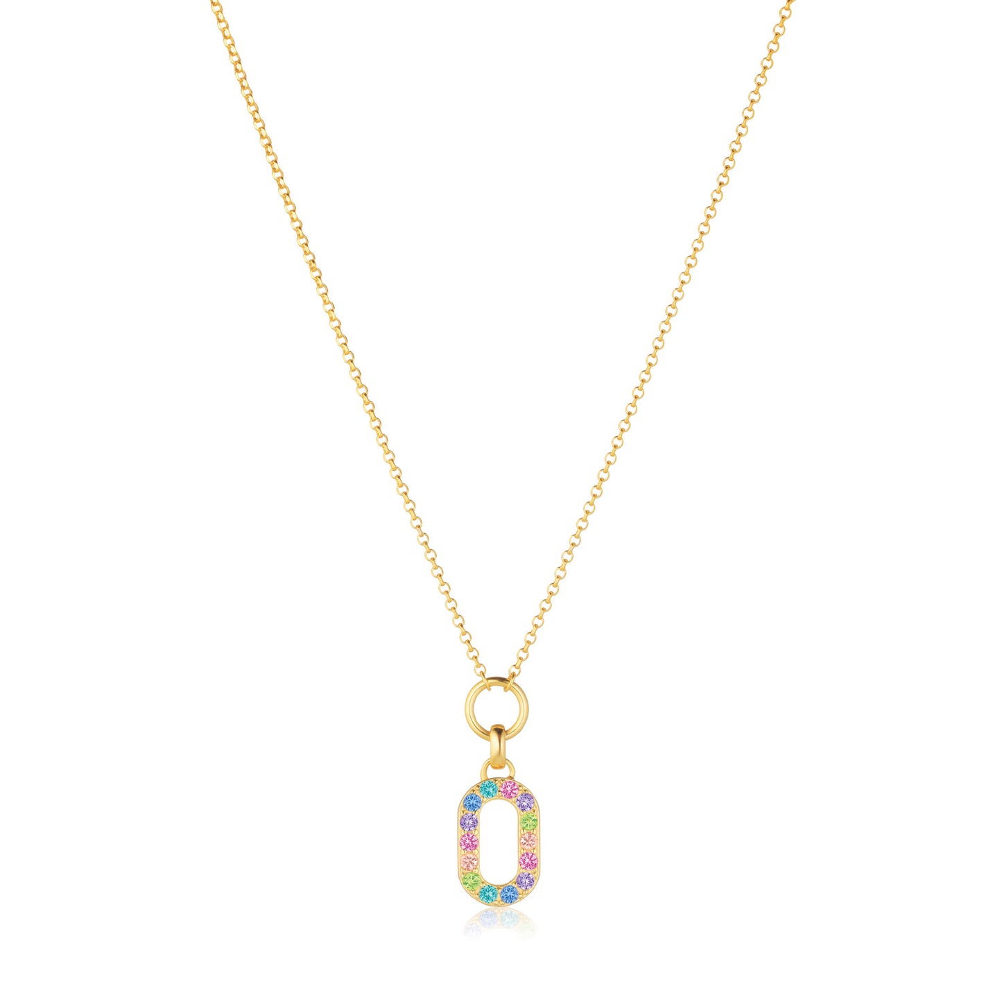 18K gold plated | Rainbow