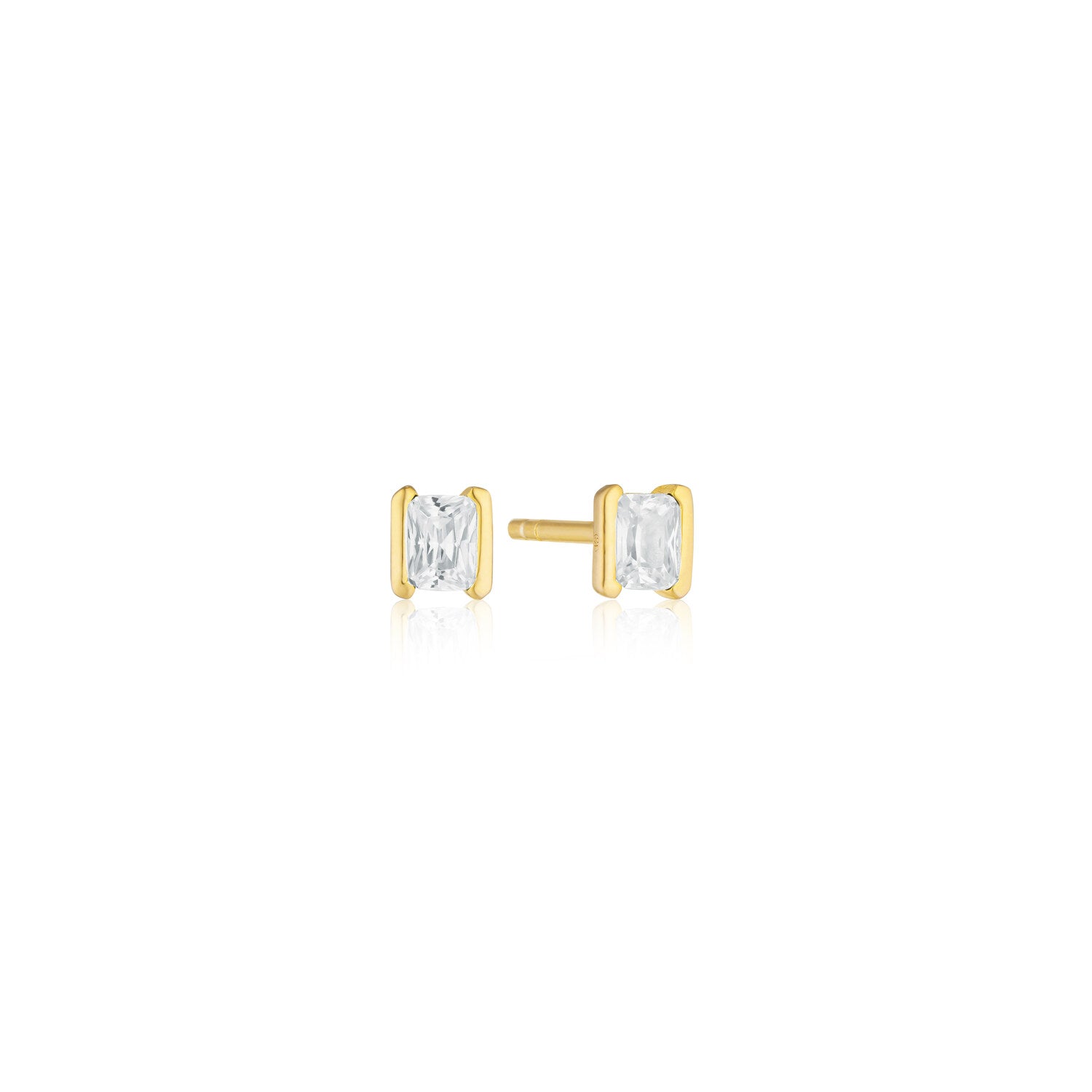 18K gold plated | White