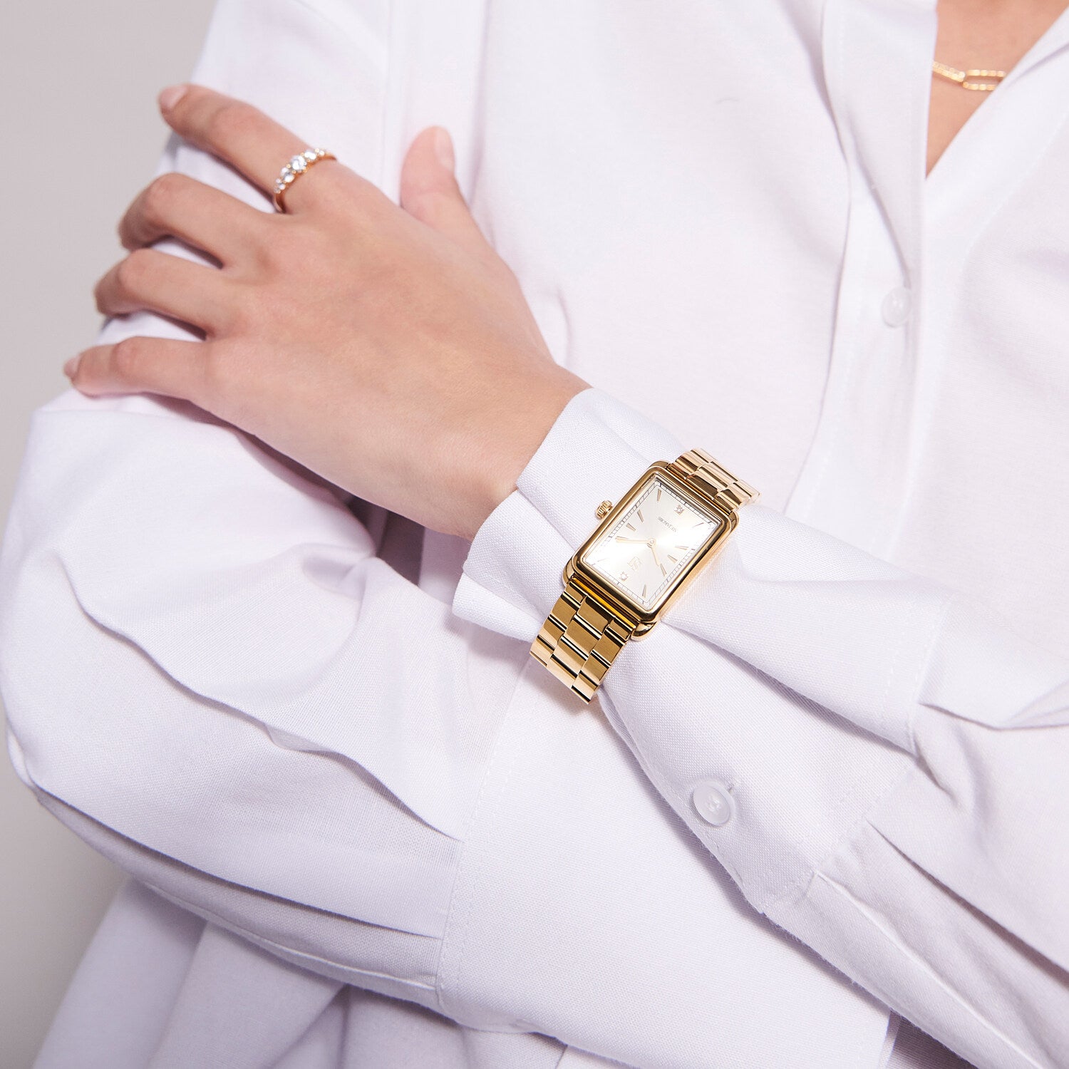 Stainless steel gold | Gold dial