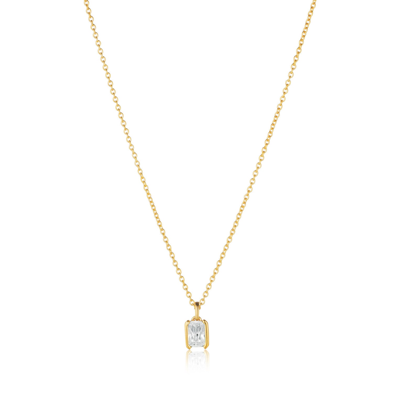 18K gold plated | White