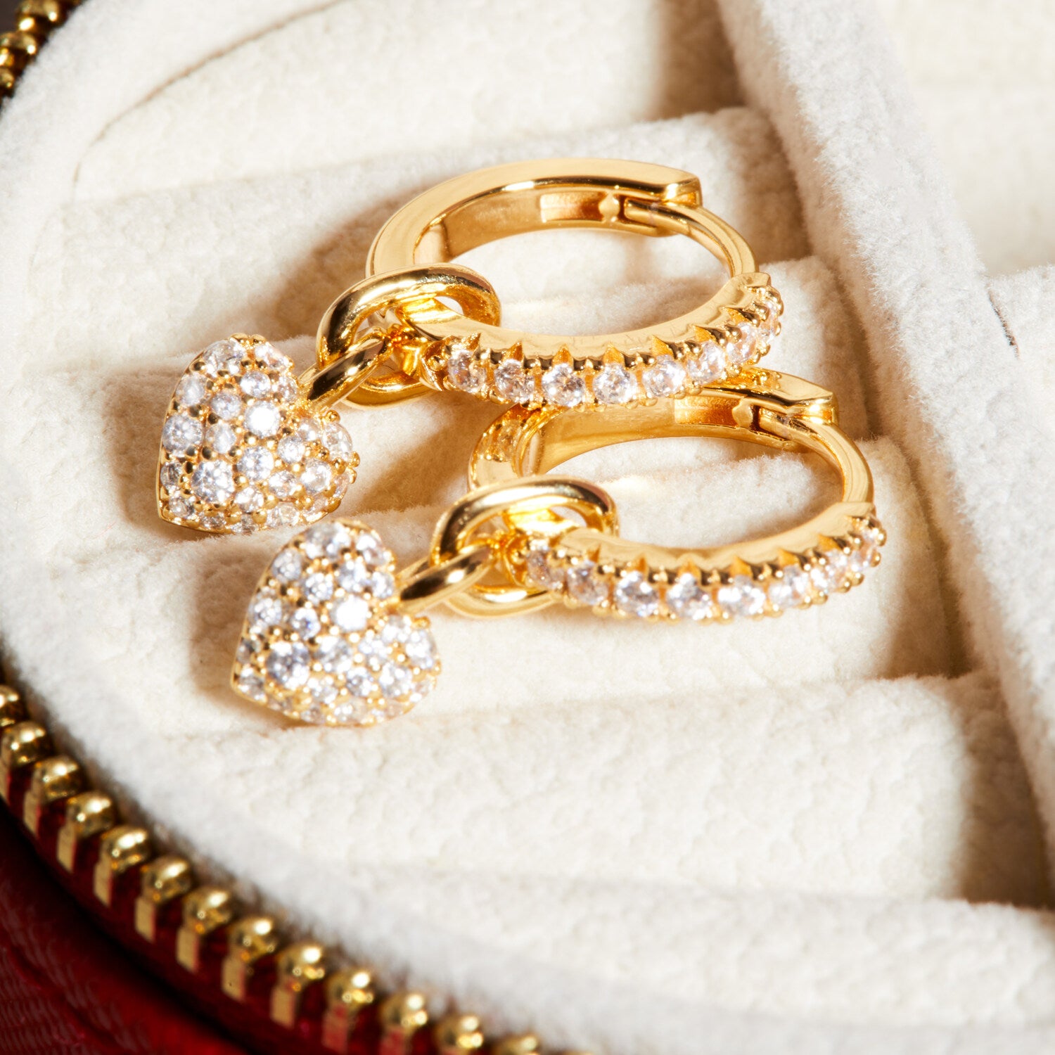 18K gold plated | White