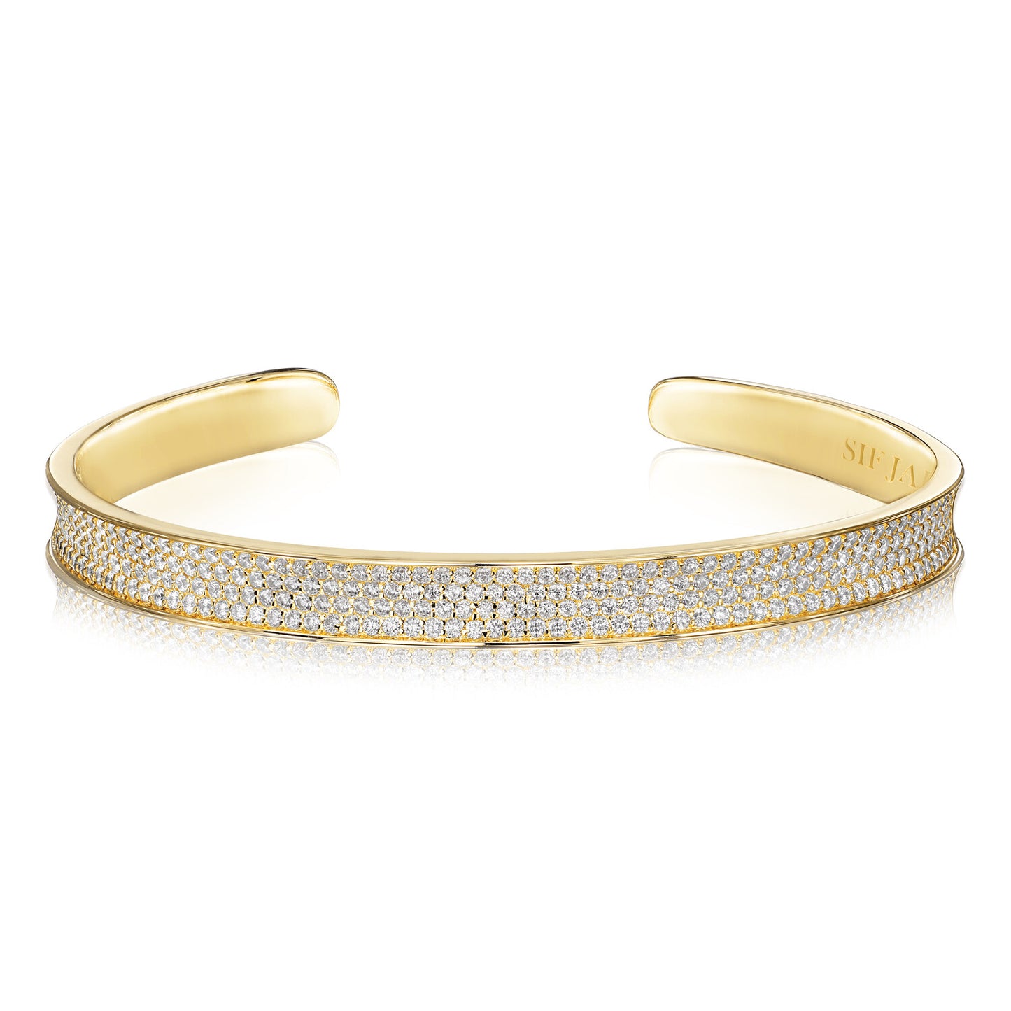 18K gold plated | White
