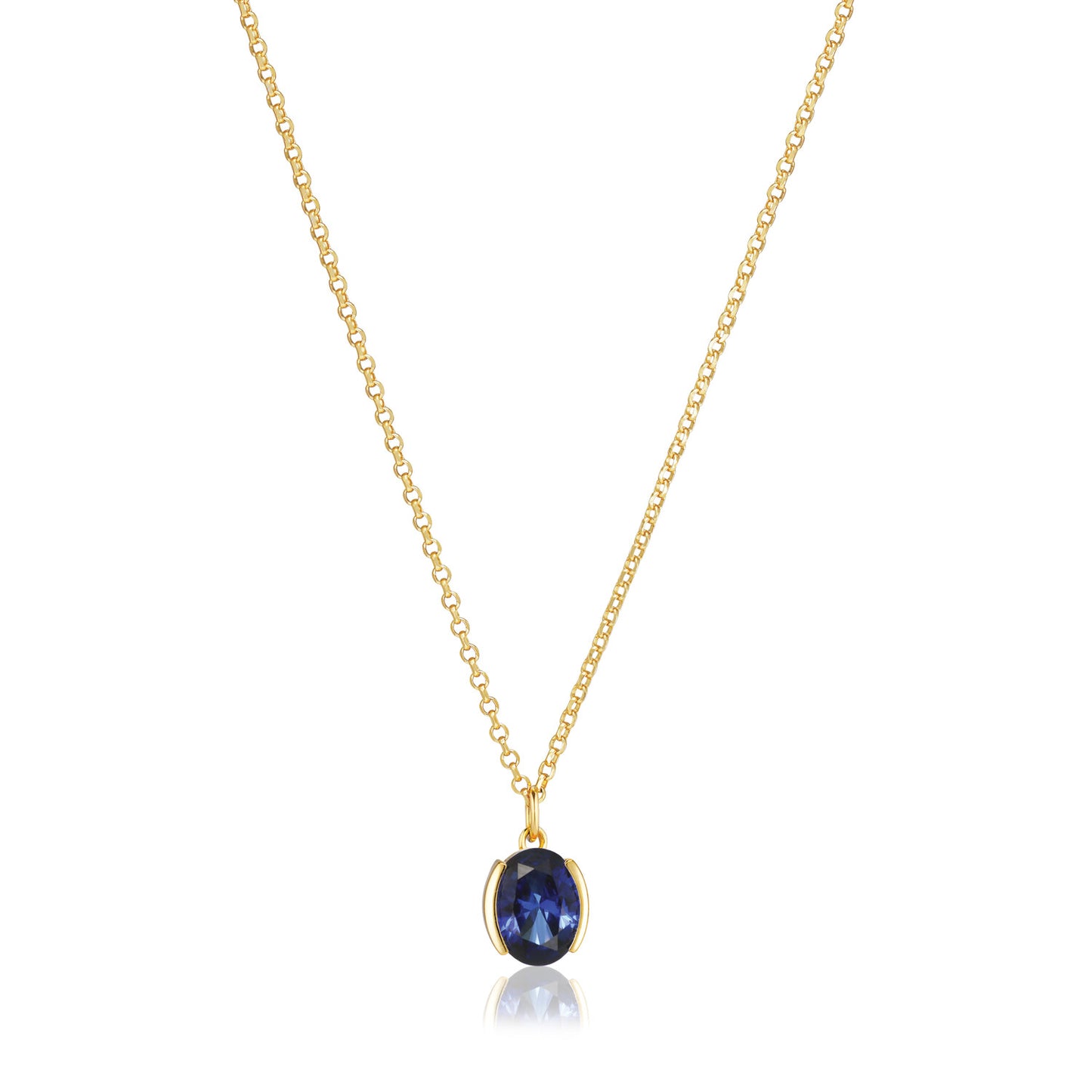 18K gold plated | Blue