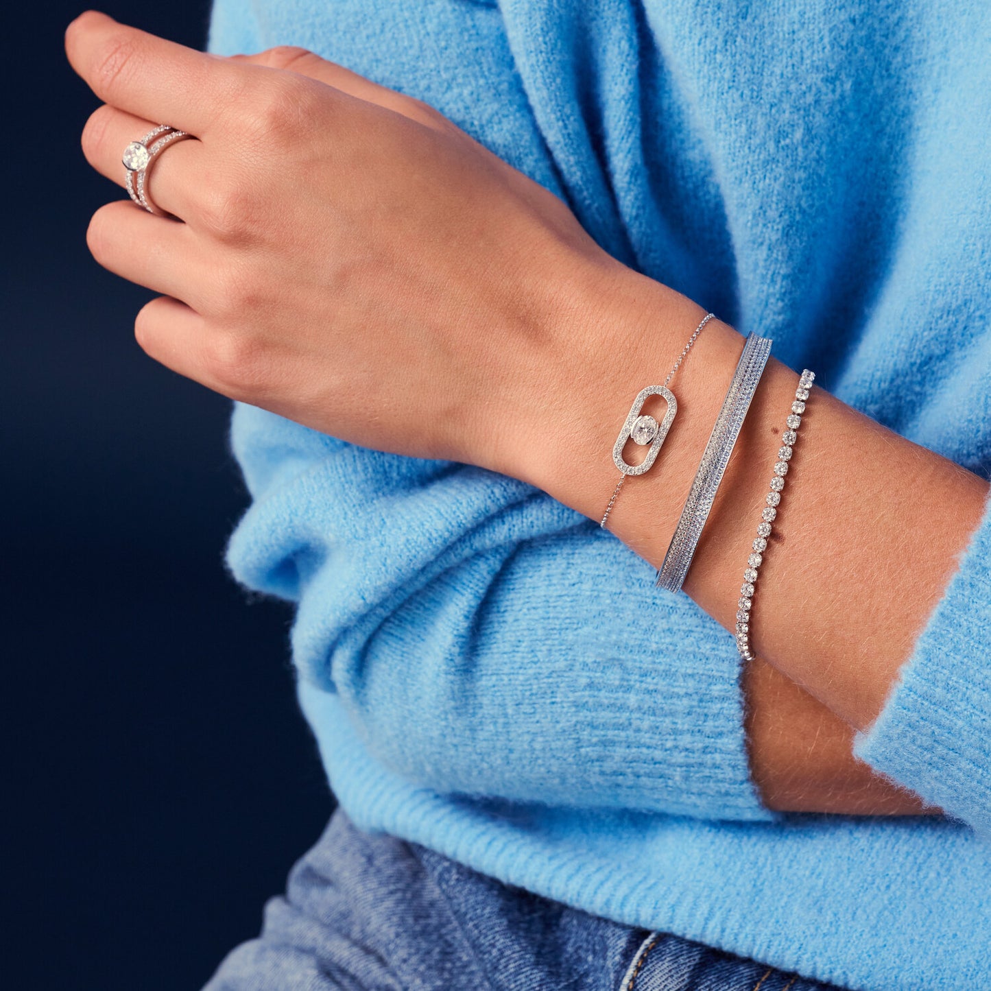 925 Sterling silver | White | 16 cm, 925 Sterling silver | White | 19 cm, 925 Sterling silver | White | 18 cm, 925 Sterling silver | White | 17 cm