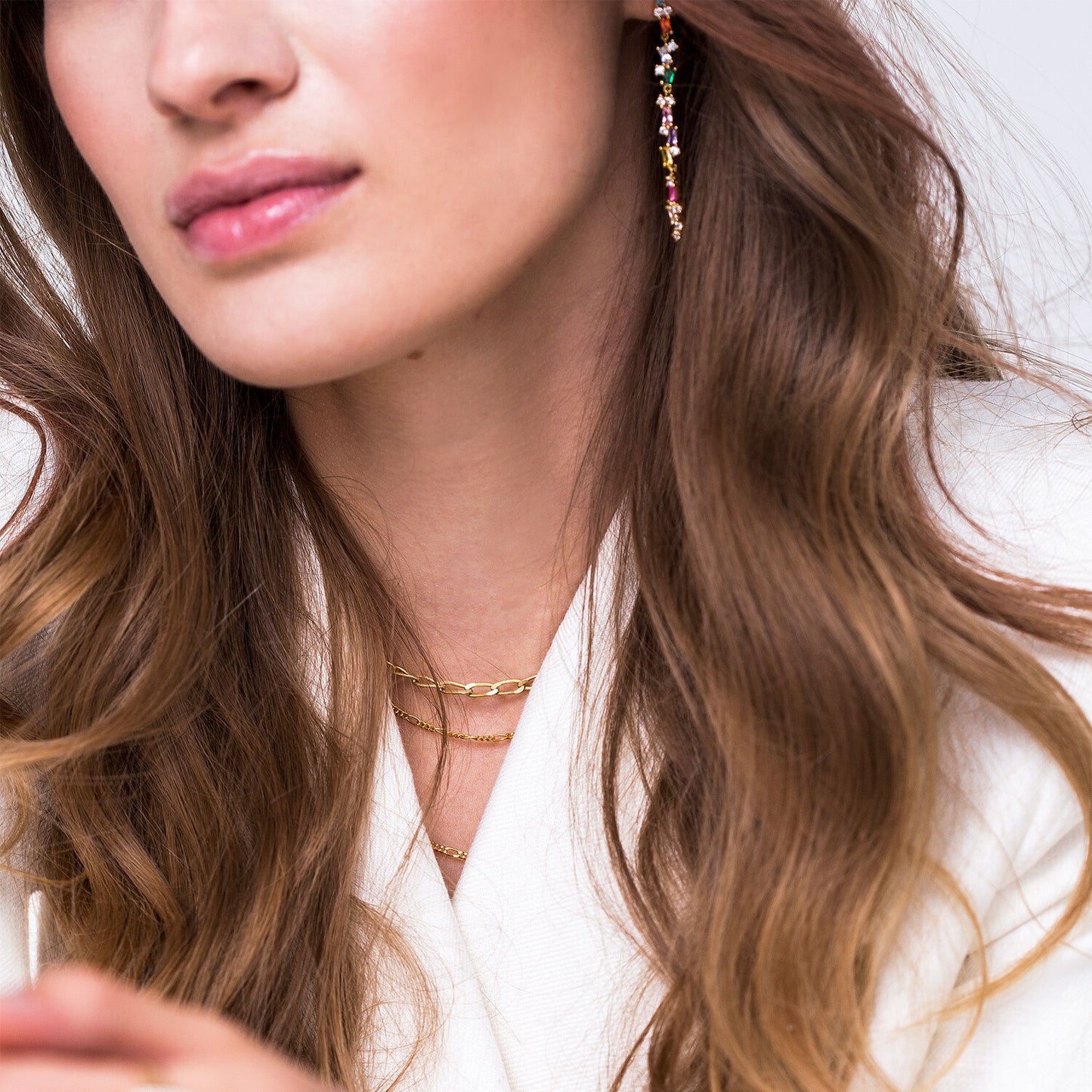 18K gold plated | Rainbow