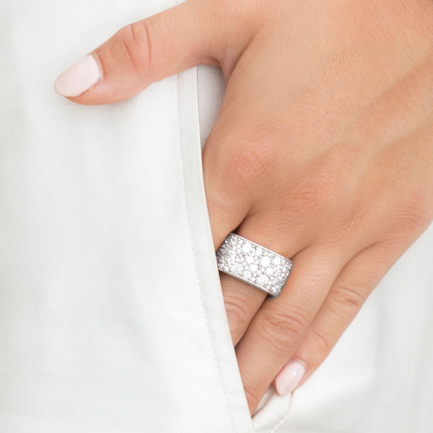 925 Sterling silver | White | 60, 925 Sterling silver | White | 58, 925 Sterling silver | White | 56, 925 Sterling silver | White | 54, 925 Sterling silver | White | 52, 925 Sterling silver | White | 50