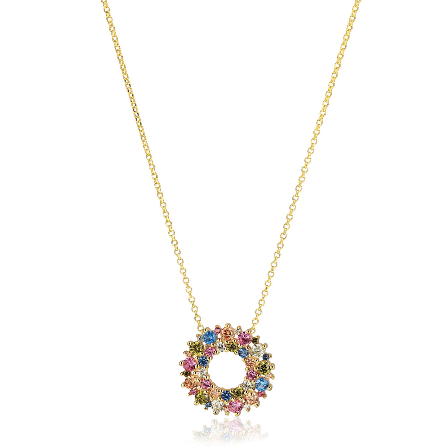 18K gold plated | Rainbow
