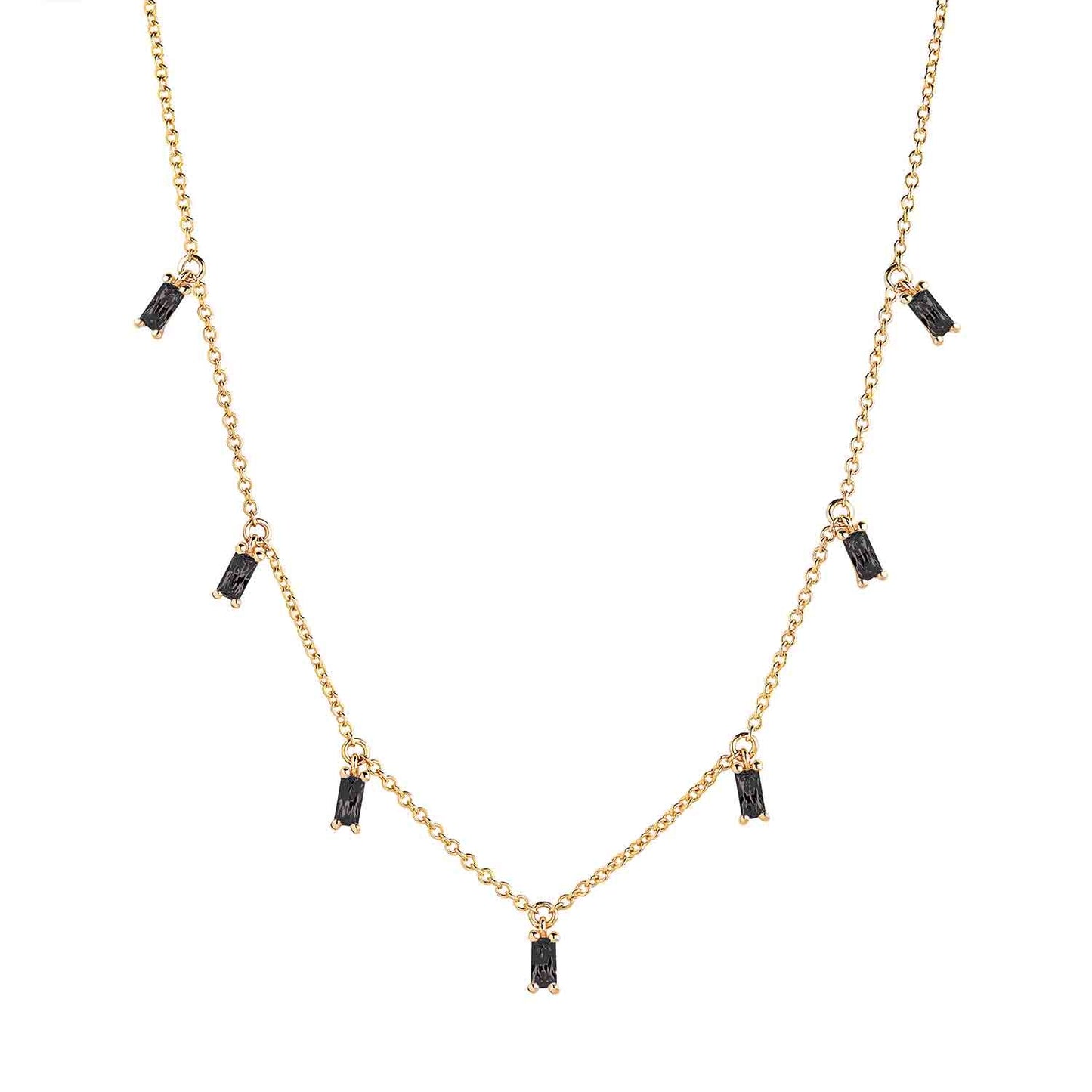 18K gold plated | Black