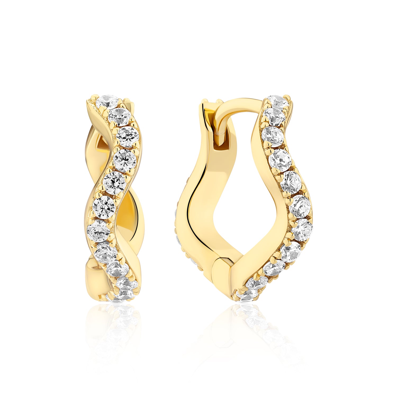 Set Gioielli Argento Sterling 925 - Collana, Orecchini Creoli, Bracciale - Floray®