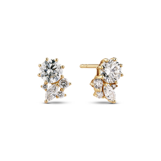 Earrings Lovere - with lab-grown diamonds