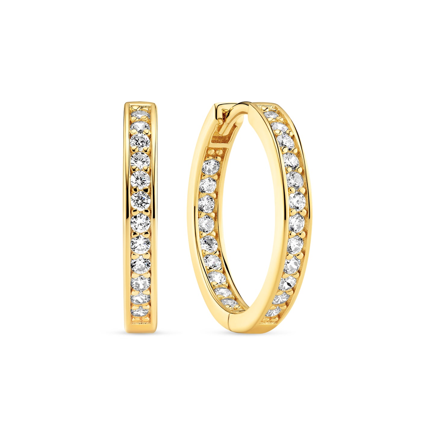 18K gold plated | White