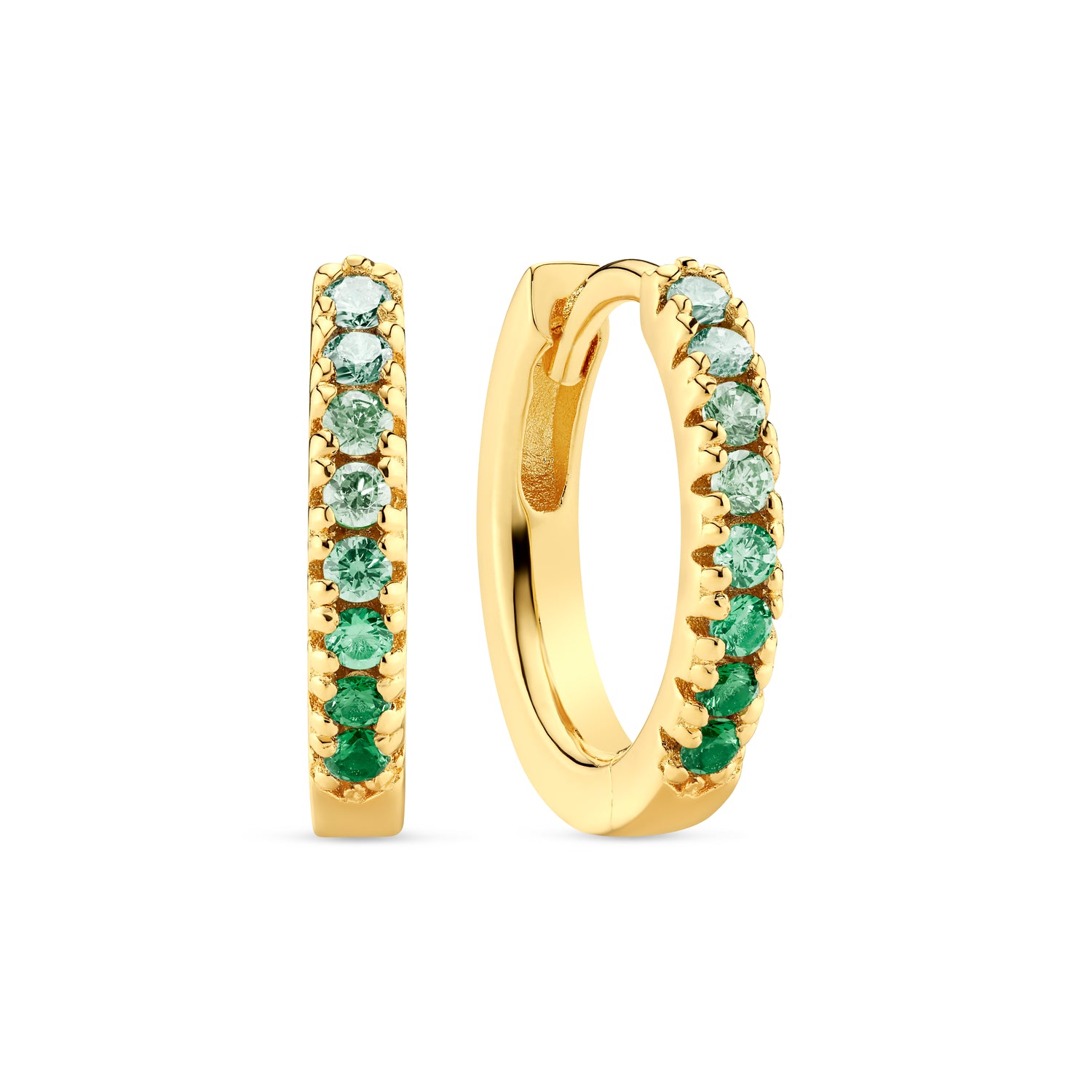 18K gold plated | Green | Medio