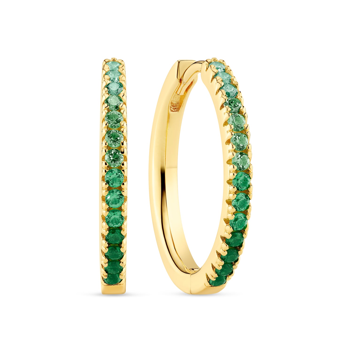 18K gold plated | Green | Grande