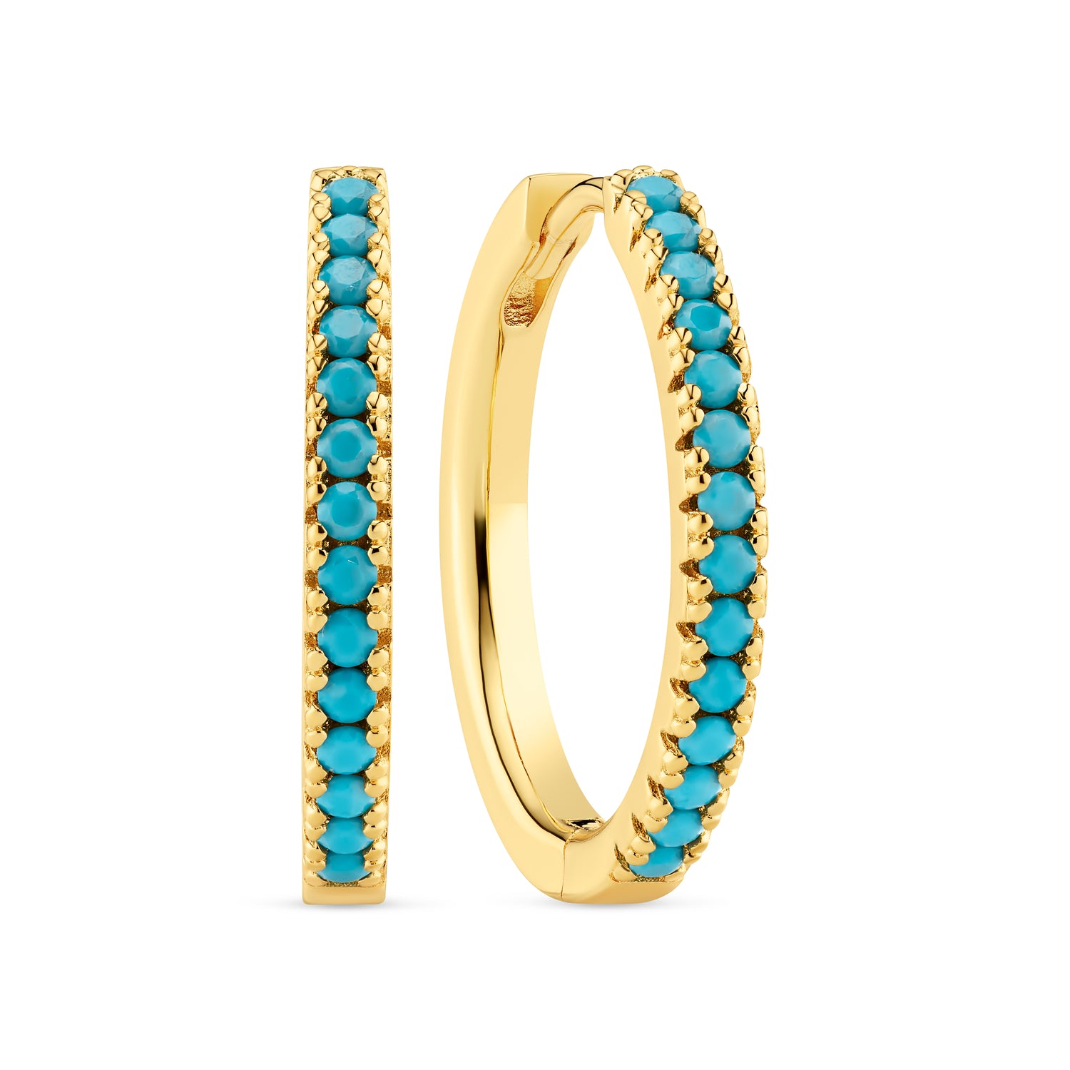 18K gold plated | Turquoise | Grande