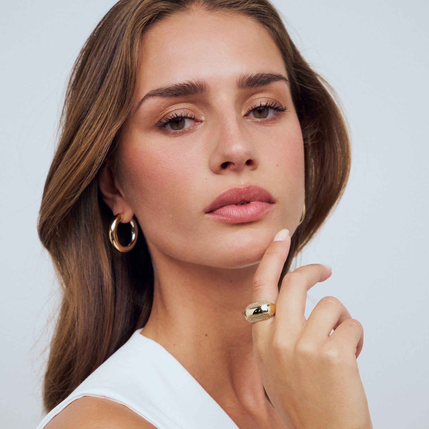 925 Sterling silver / 18K gold plated | X-Grande