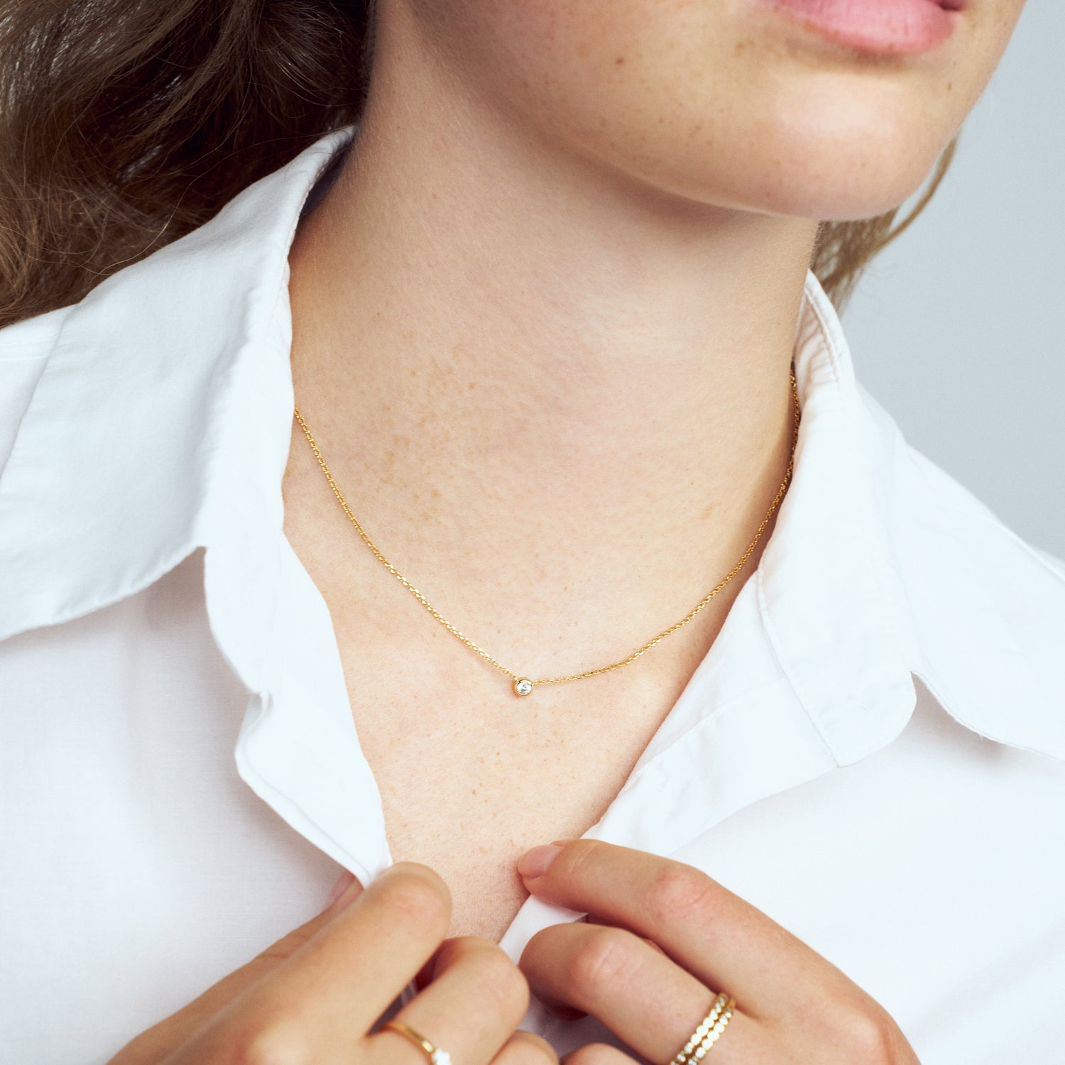 18K gold plated | Blue