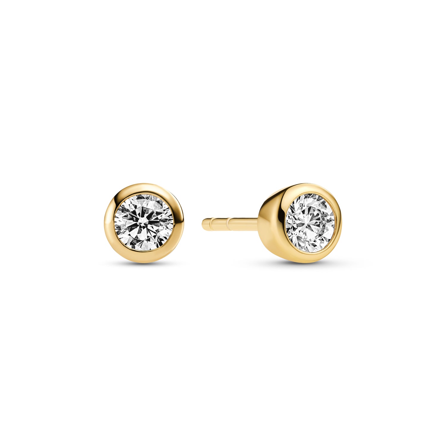 18K gold plated | White