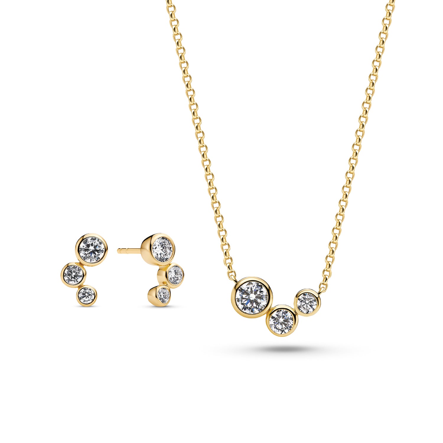 18K gold plated | White