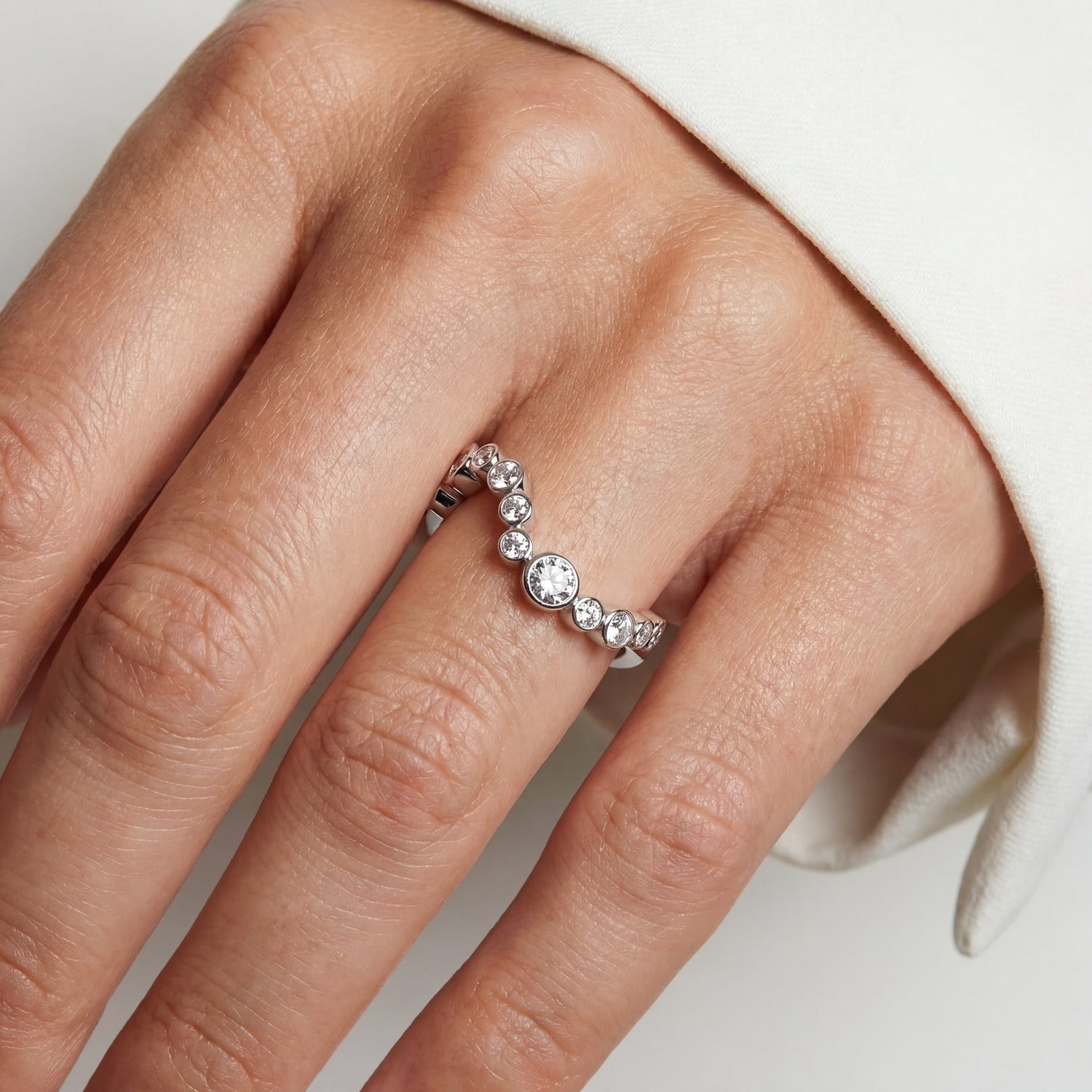 925 Sterling silver | White | 60, 925 Sterling silver | White | 58, 925 Sterling silver | White | 56, 925 Sterling silver | White | 54, 925 Sterling silver | White | 52, 925 Sterling silver | White | 50