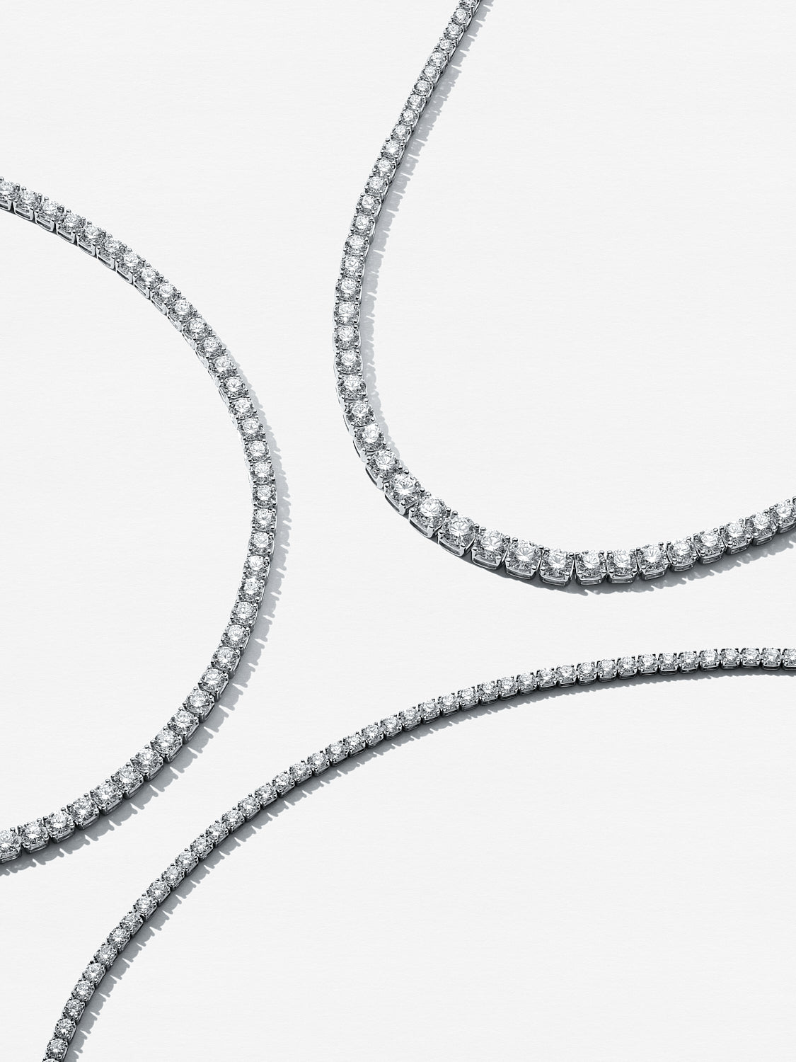 14k White gold | 19 cm, 14k White gold | 18 cm, 14k White gold | 17 cm, 14k White gold | 16 cm