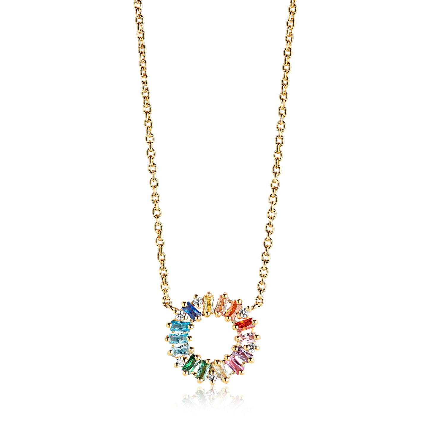 18K gold plated | Rainbow