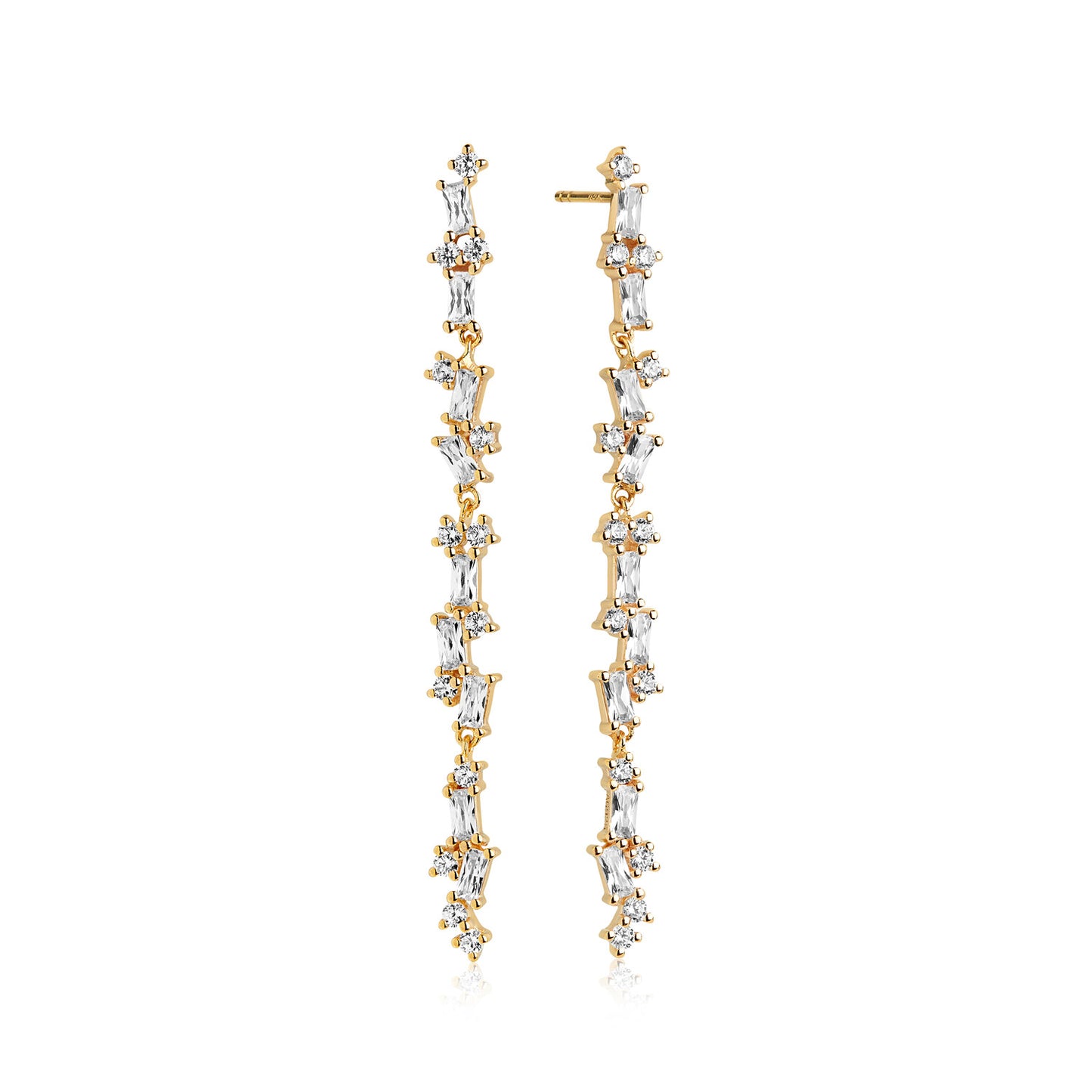 18K gold plated | White