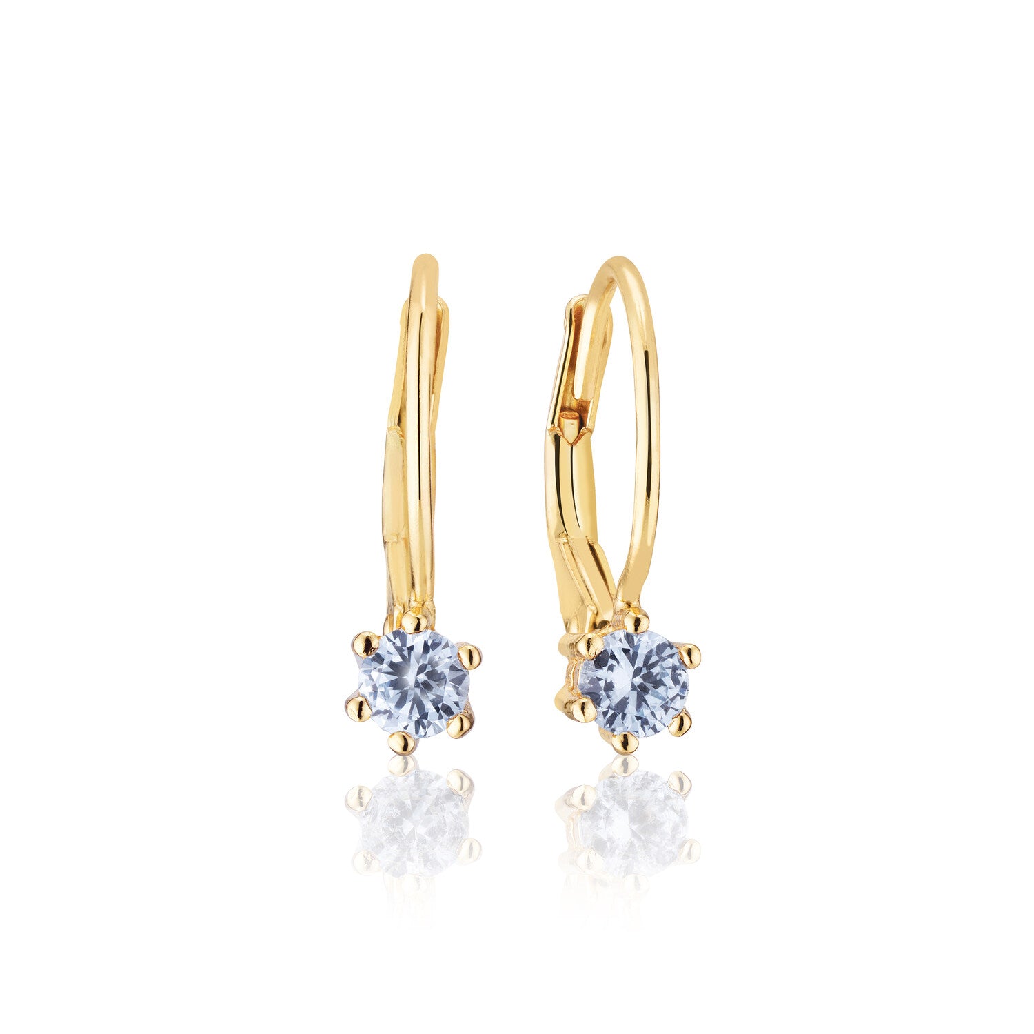 18K gold plated | Light blue