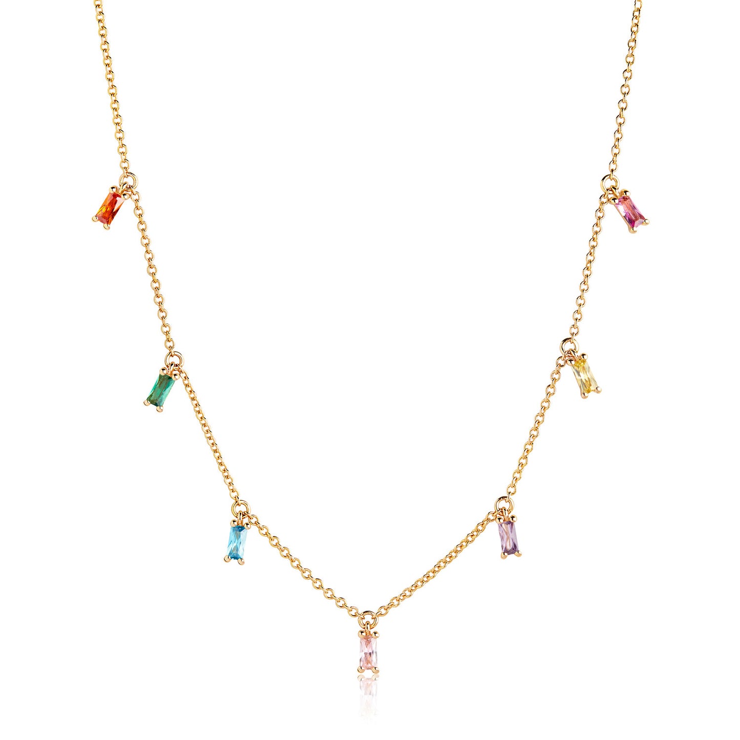18K gold plated | Rainbow