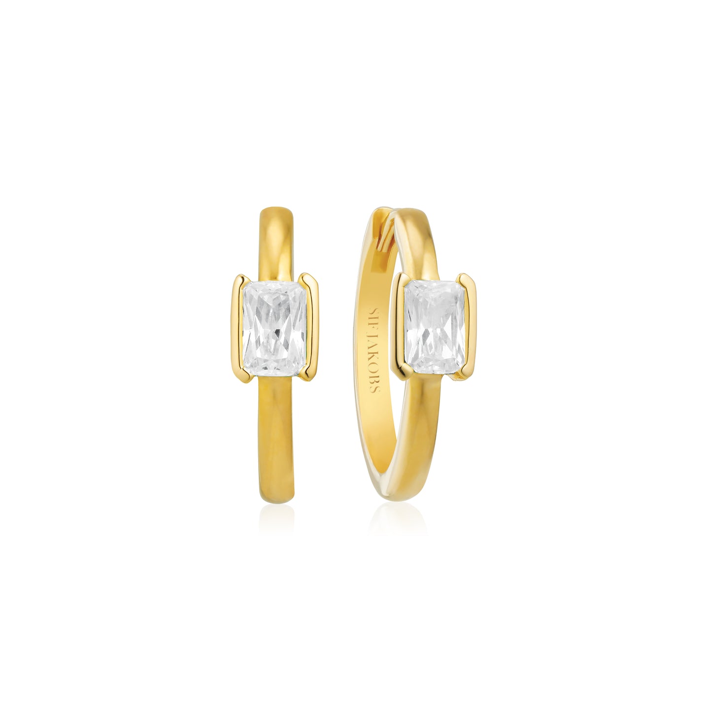 18K gold plated | White