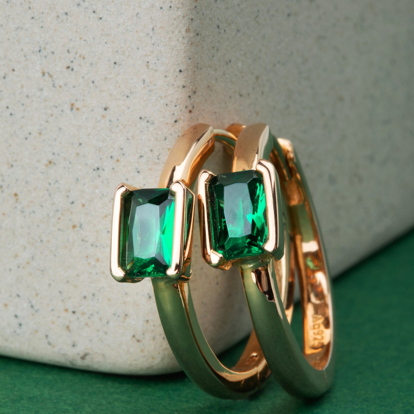 18K gold plated | Green
