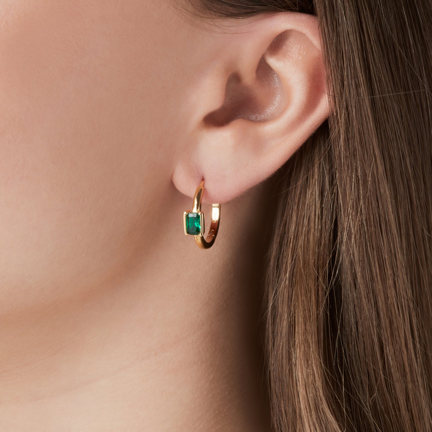 18K gold plated | Green