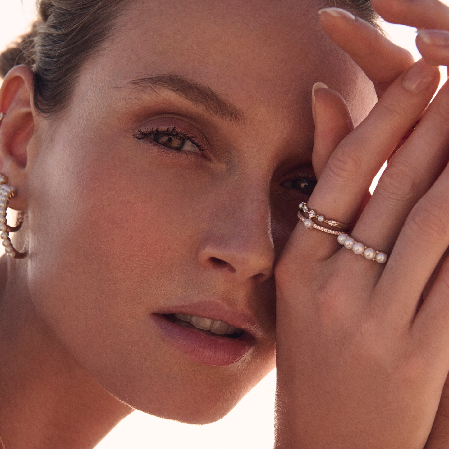 18K gold plated | White and Freshwater pearl | 60, 18K gold plated | White and Freshwater pearl | 58, 18K gold plated | White and Freshwater pearl | 56, 18K gold plated | White and Freshwater pearl | 54, 18K gold plated | White and Freshwater pearl | 52, 18K gold plated | White and Freshwater pearl | 50