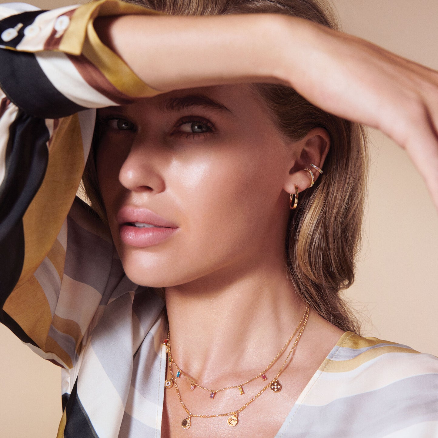 18K gold plated | Rainbow