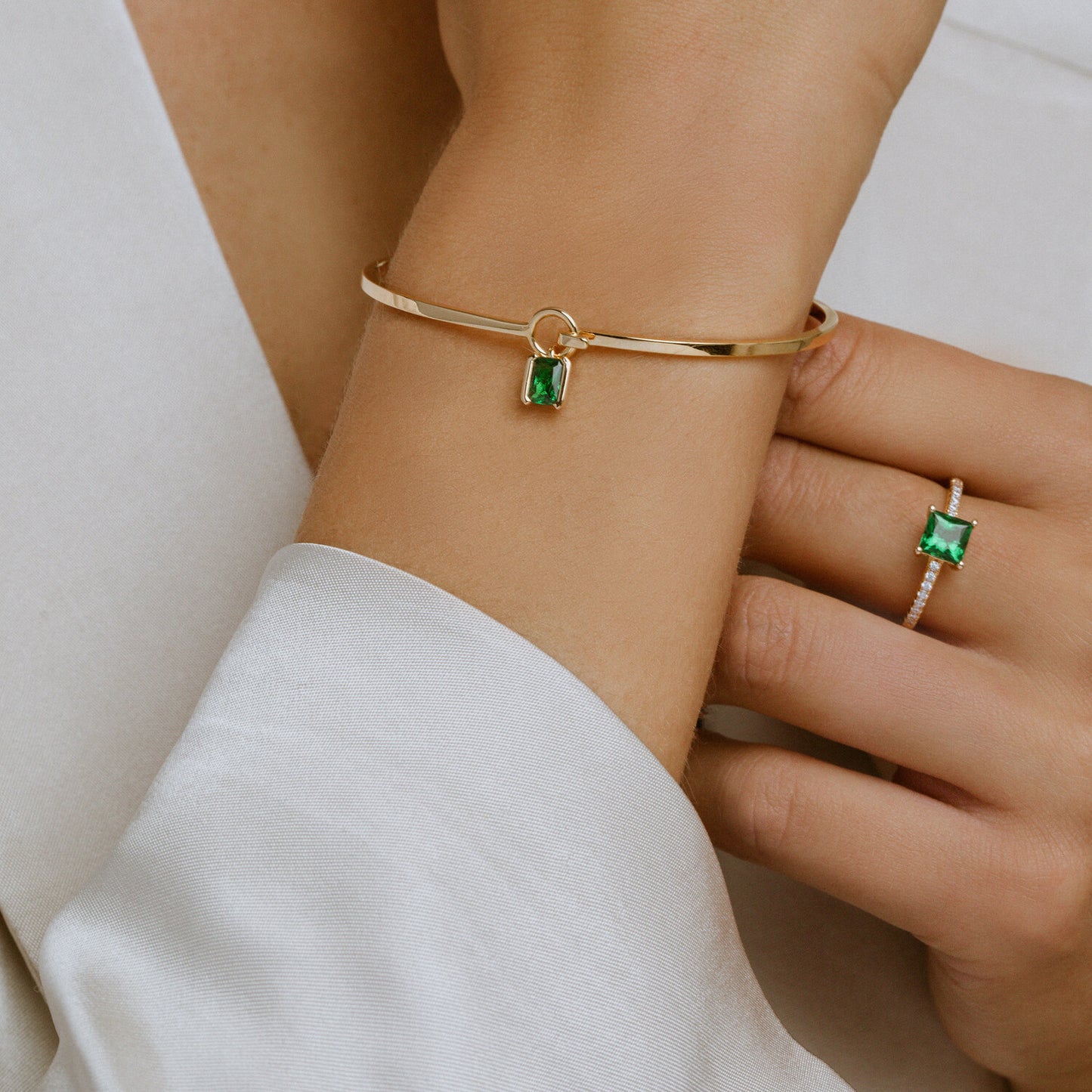 18K gold plated | Green | 58, 18K gold plated | Green | 56, 18K gold plated | Green | 54, 18K gold plated | Green | 52, 18K gold plated | Green | 50