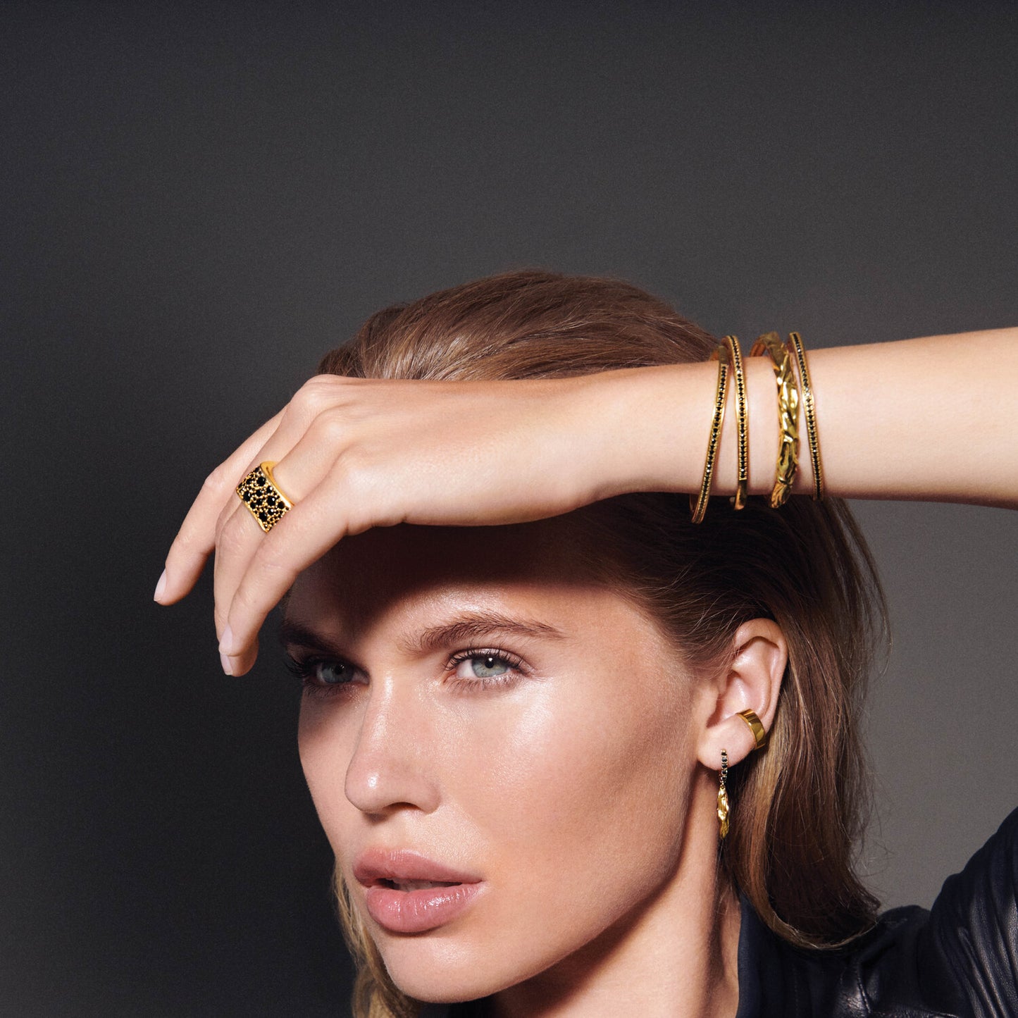 18K gold plated | Black | 60, 18K gold plated | Black | 58, 18K gold plated | Black | 56, 18K gold plated | Black | 54, 18K gold plated | Black | 52, 18K gold plated | Black | 50