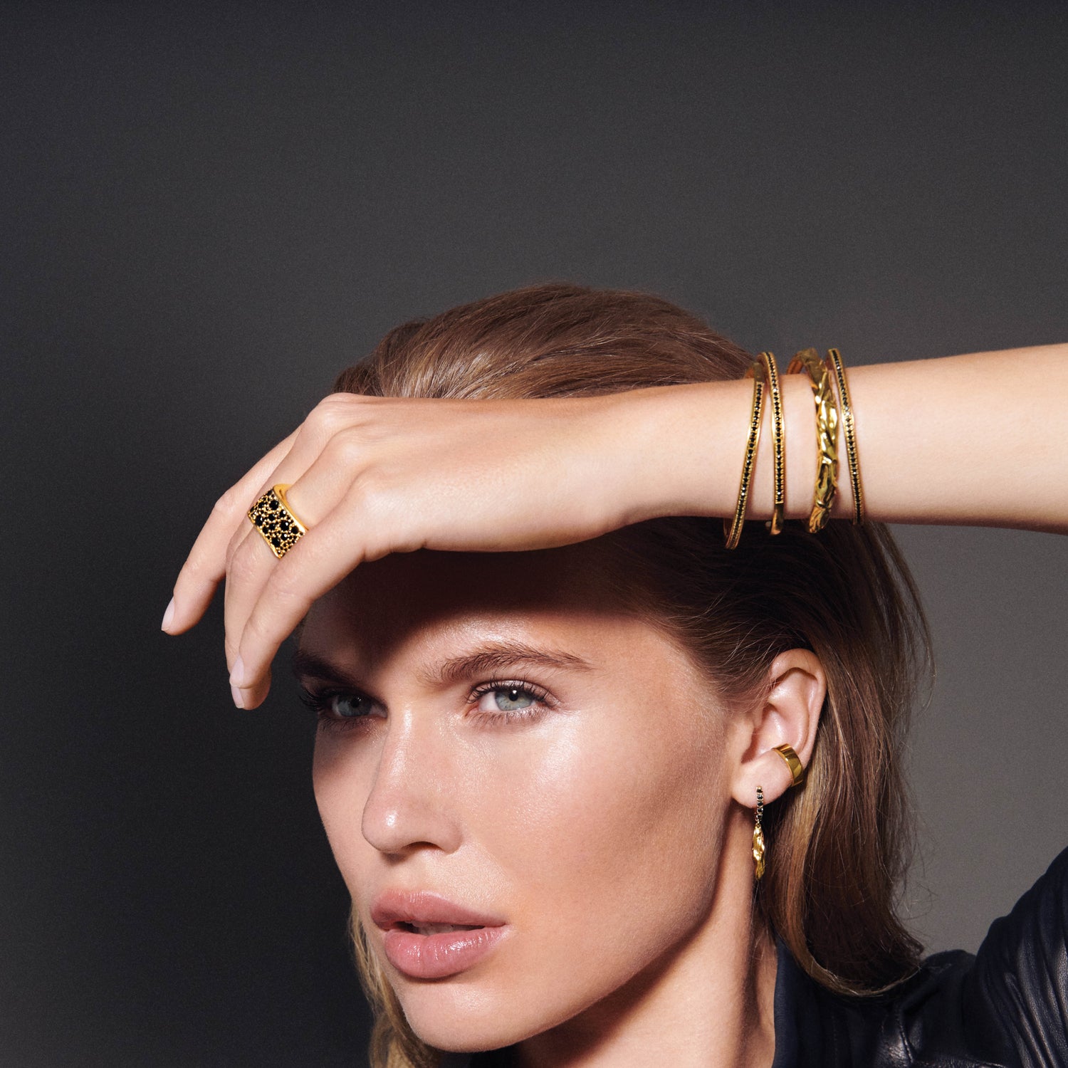 18K gold plated | Black | 60, 18K gold plated | Black | 58, 18K gold plated | Black | 56, 18K gold plated | Black | 54, 18K gold plated | Black | 52, 18K gold plated | Black | 50