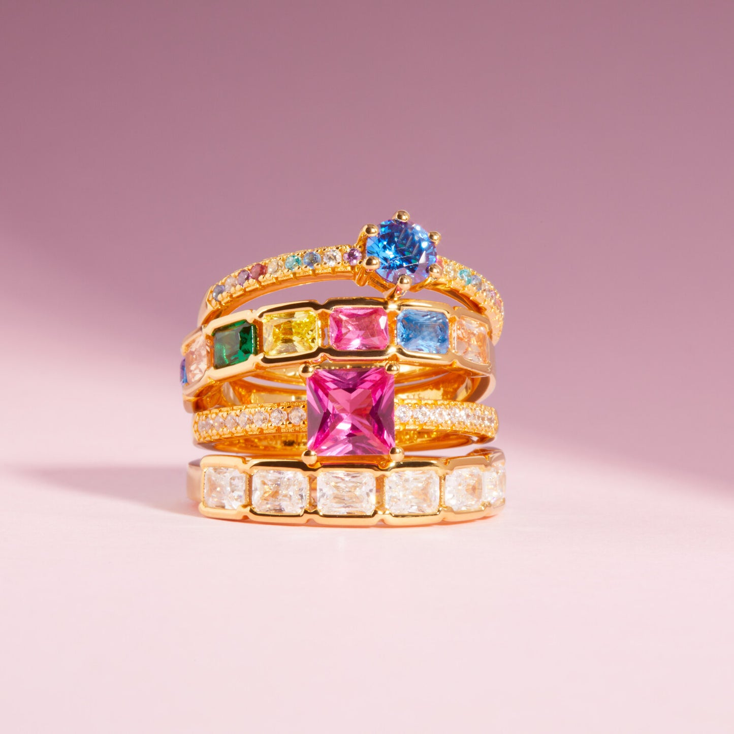 18K gold plated | Rose | 58, 18K gold plated | Rose | 56, 18K gold plated | Rose | 54, 18K gold plated | Rose | 52, 18K gold plated | Rose | 50