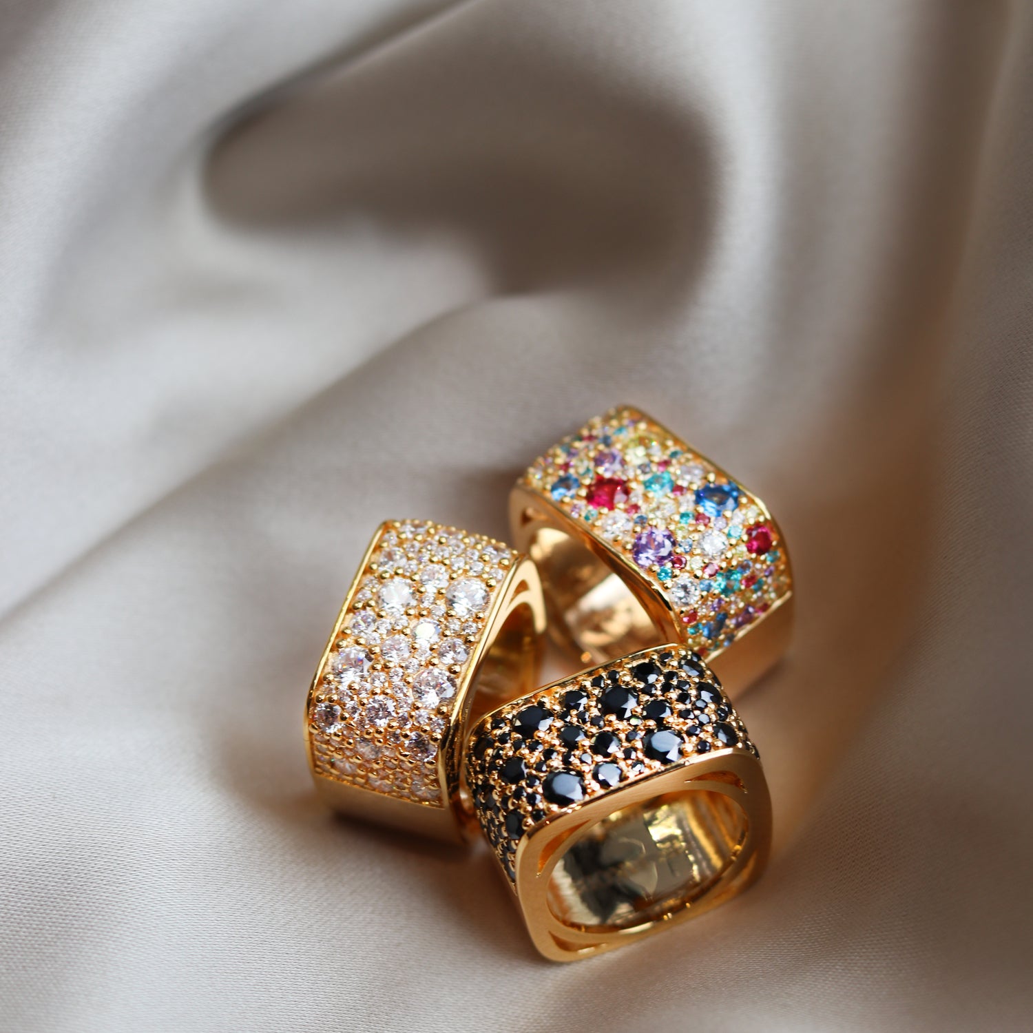 18K gold plated | Rainbow | 56, 18K gold plated | Rainbow | 54, 18K gold plated | Rainbow | 50